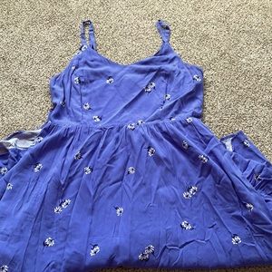 Old Navy Periwinkle Blue Summer Midi Dress